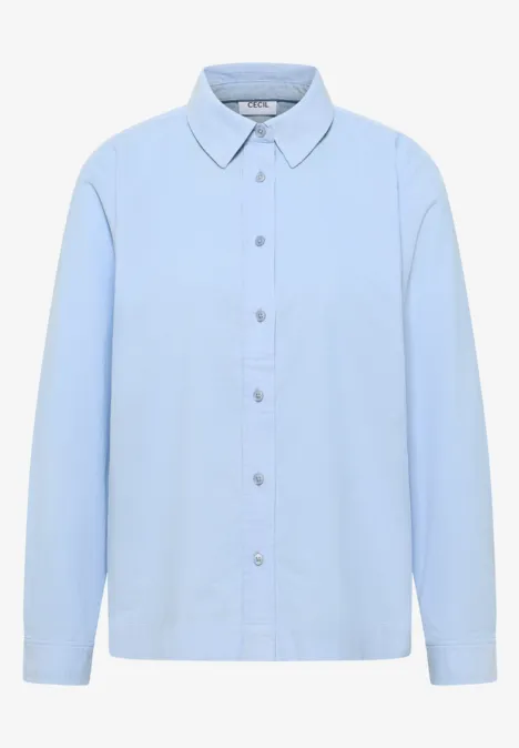 Cord Hemdbluse light sky blue