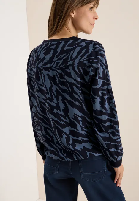 Bluse mit Tunnelzug urban dark blue