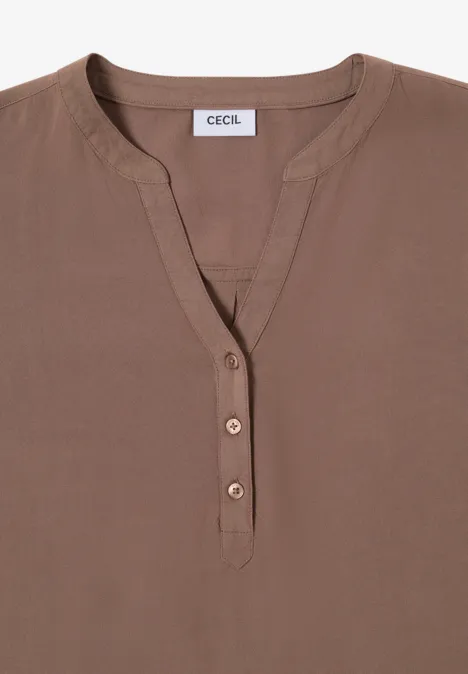 Tunika in Unifarbe cocoa taupe
