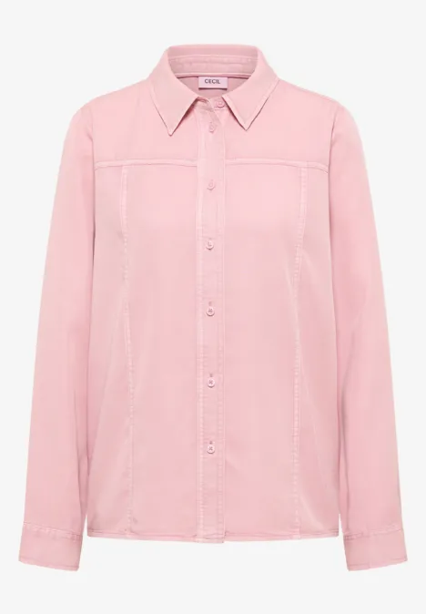 Colored Lyocell Hemdbluse blossom corduroy