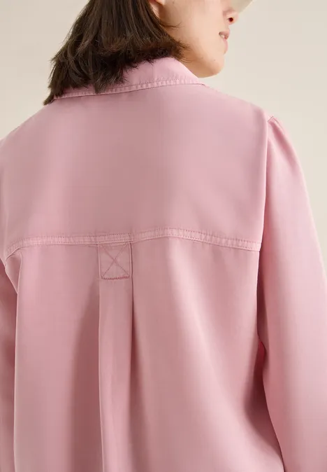 Colored Lyocell Hemdbluse blossom corduroy