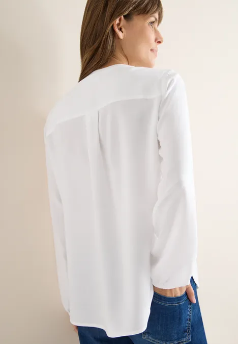 Blouse in effen kleur White Blouse in effen kleur White