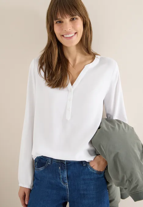 Blouse in effen kleur White Blouse in effen kleur White