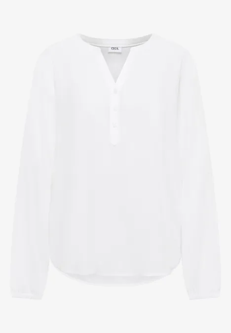 Blouse in effen kleur White Blouse in effen kleur White