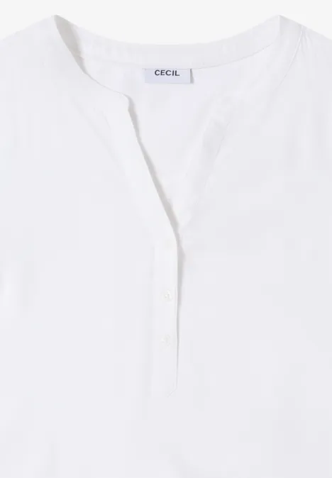 Blouse in effen kleur White Blouse in effen kleur White