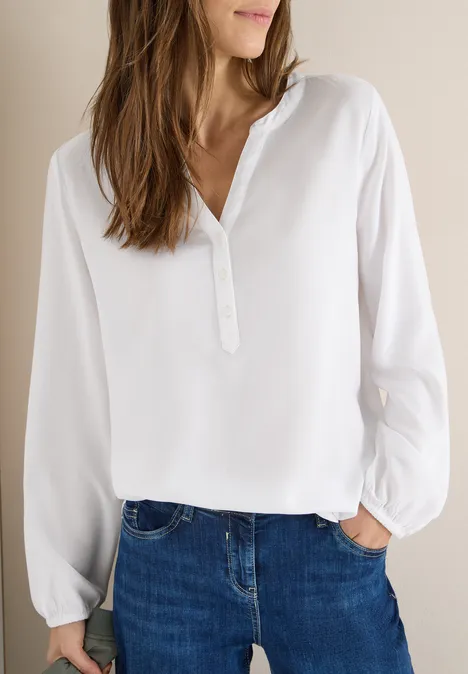 Blouse in effen kleur White Blouse in effen kleur White