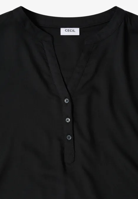 Blouse in effen kleur Black Blouse in effen kleur Black