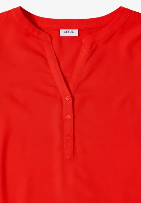 Blouse in effen kleur pumpkin orange Blouse in effen kleur pumpkin orange