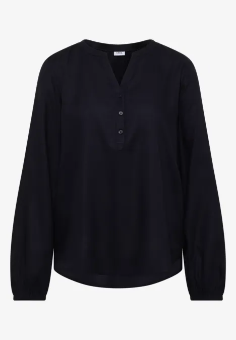 Bluse in Unifarbe urban dark blue Bluse in Unifarbe urban dark blue