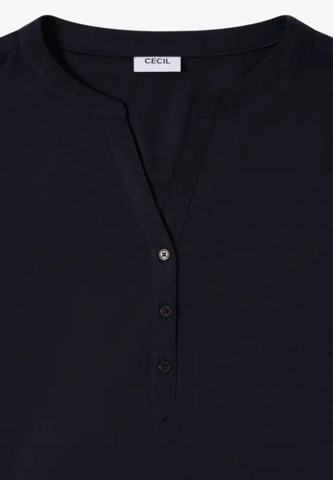 Bluse in Unifarbe urban dark blue Bluse in Unifarbe urban dark blue