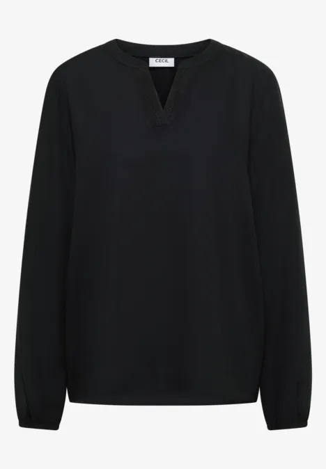 Tunika w jednolitym kolorze Black Tunika w jednolitym kolorze Black