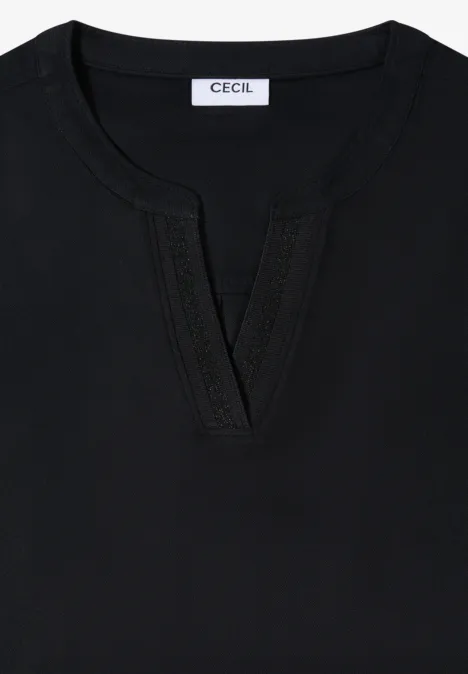 Tunika w jednolitym kolorze Black Tunika w jednolitym kolorze Black