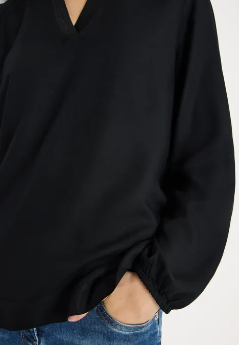 Tunika w jednolitym kolorze Black Tunika w jednolitym kolorze Black