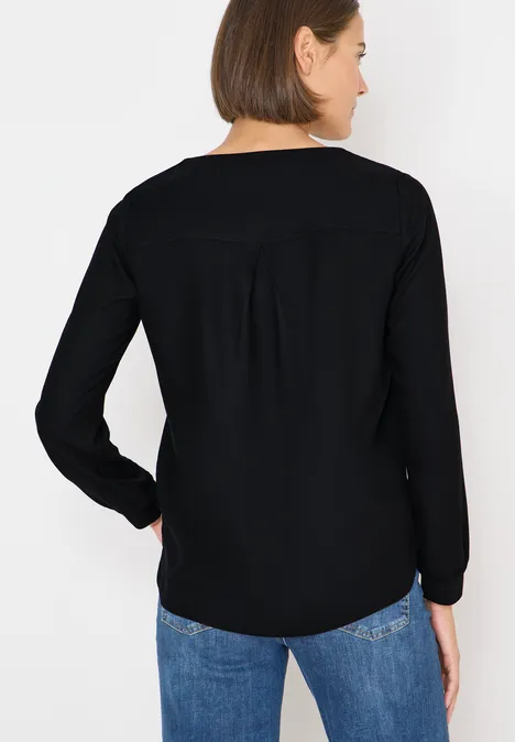 Bluse mit Glitzerdetails Black