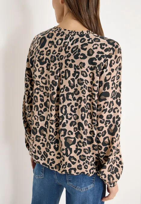 Leo blouse met lange mouwen urban taupe Leo blouse met lange mouwen urban taupe