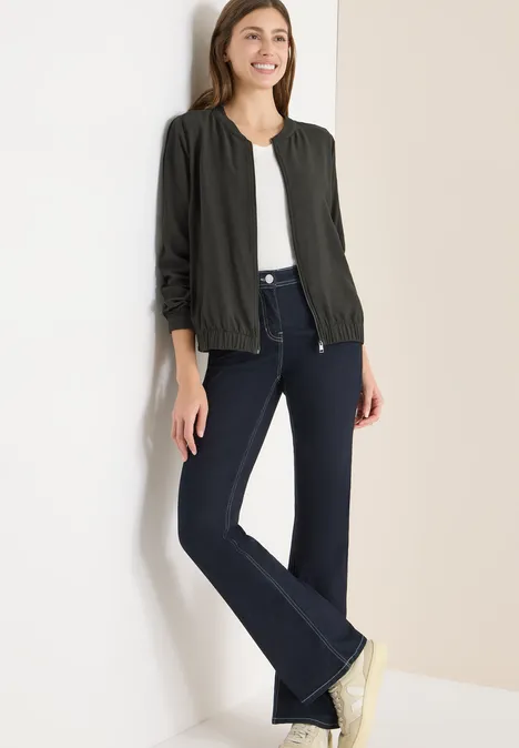 Blouson in effen kleur raw khaki