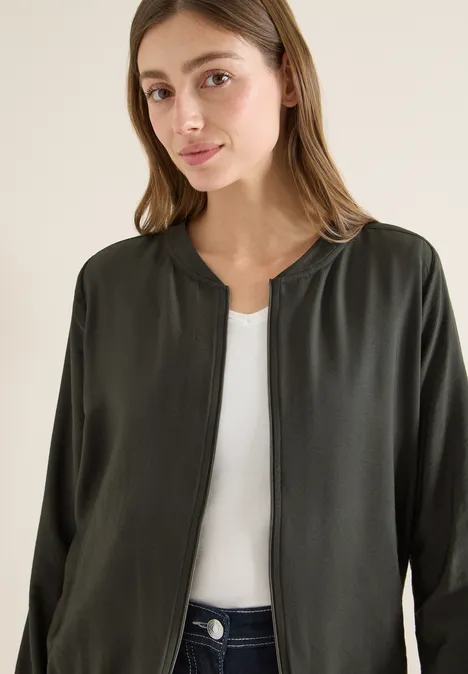 Blouson in effen kleur raw khaki