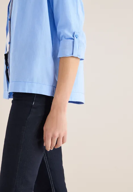 Bluzka koszulowa piqué null Bluzka koszulowa piqué null