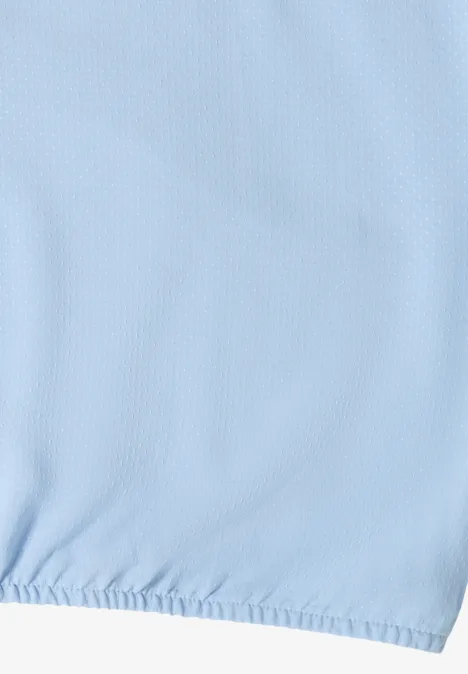 Kurzarm Bluse mit Strukturmix light sky blue Kurzarm Bluse mit Strukturmix light sky blue