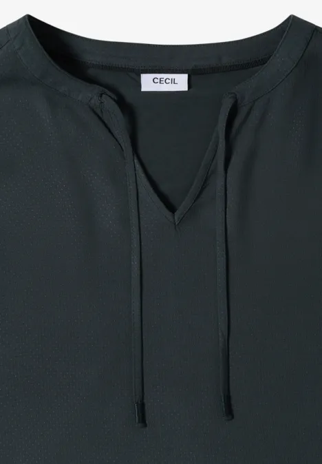 Blouse à manches courtes avec mélange de structures palm breeze green