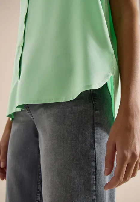 Blouse basique uni à col chemise juicy lime Blouse basique uni à col chemise juicy lime