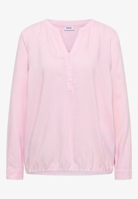 Gestreifte Bluse light blush rose
