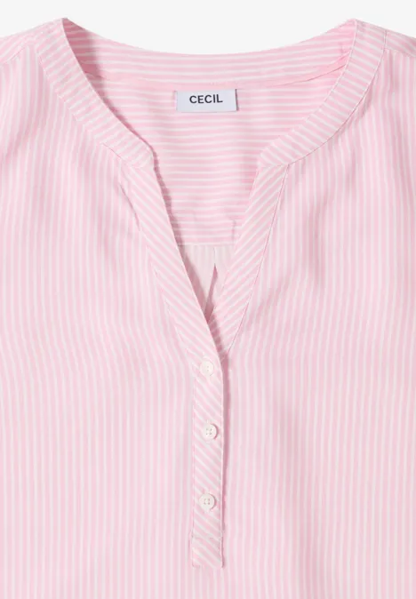 Gestreifte Bluse light blush rose