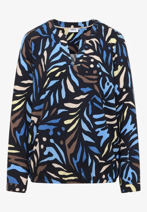 Gemusterte Bluse universal blue Gemusterte Bluse universal blue