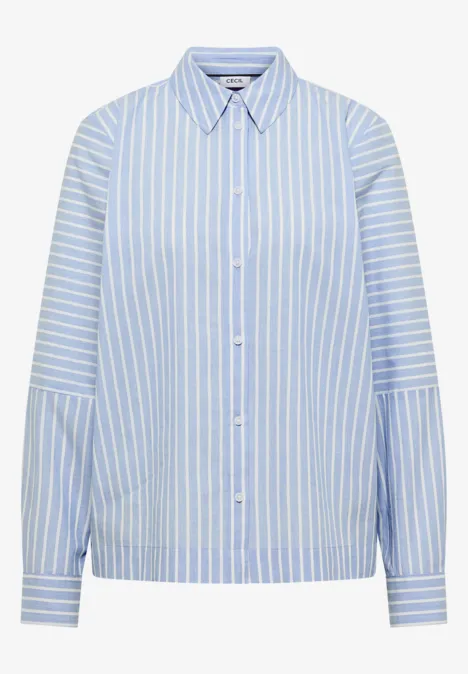 Gestrefte Hemdbluse blouse blue