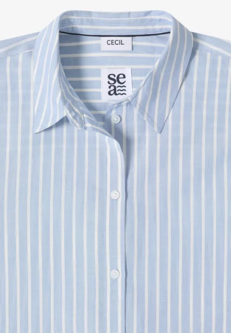 Gestrefte Hemdbluse blouse blue