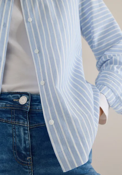 Gestrefte Hemdbluse blouse blue