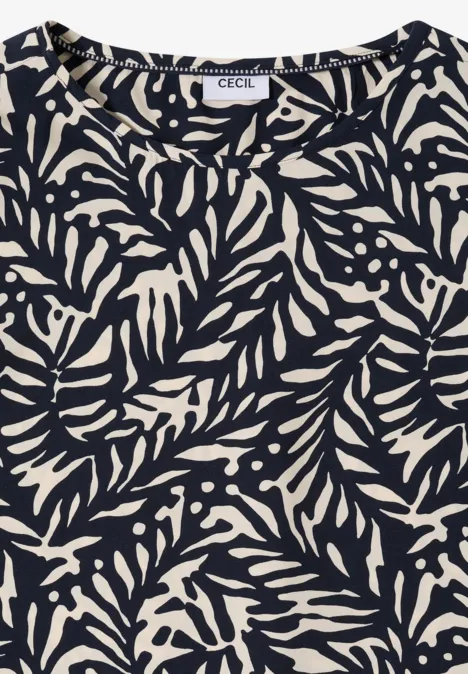 Bluse mit Knoten universal blue