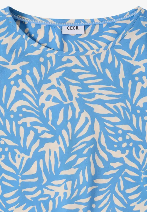 Bluse mit Knoten fountain blue