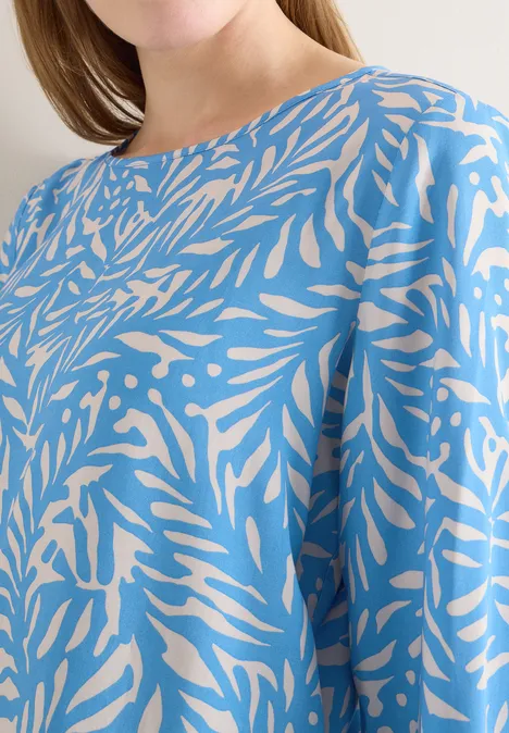 Bluse mit Knoten fountain blue