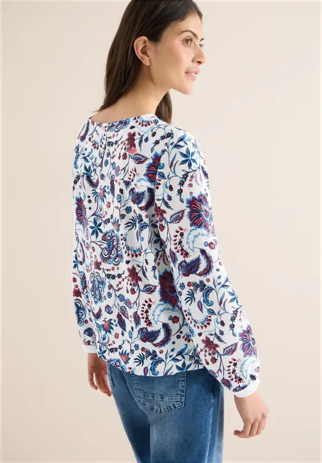 Gemusterte Bluse light alabaster white Gemusterte Bluse light alabaster white