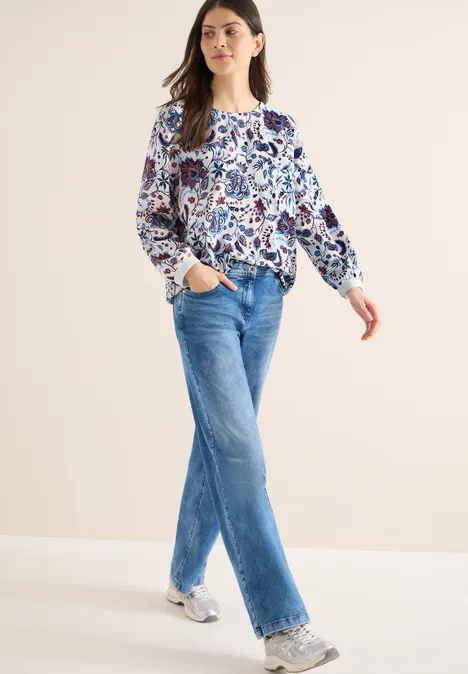 Gemusterte Bluse light alabaster white Gemusterte Bluse light alabaster white