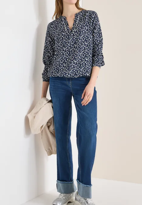 Gemusterte Bluse universal blue Gemusterte Bluse universal blue