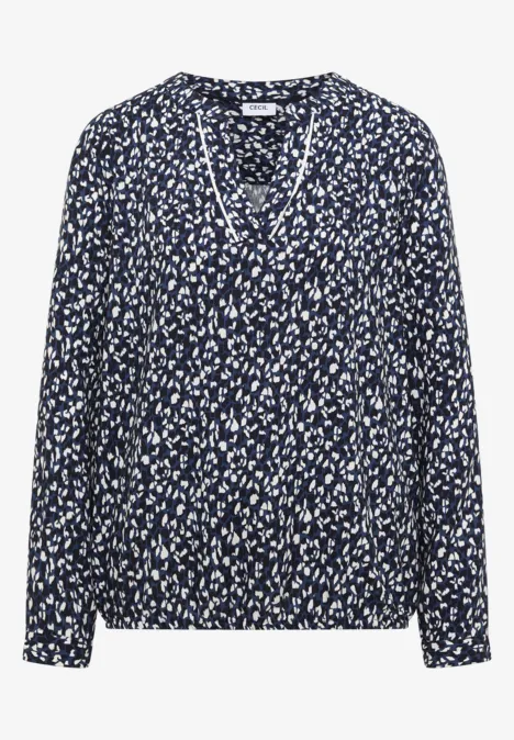 Gemusterte Bluse universal blue Gemusterte Bluse universal blue