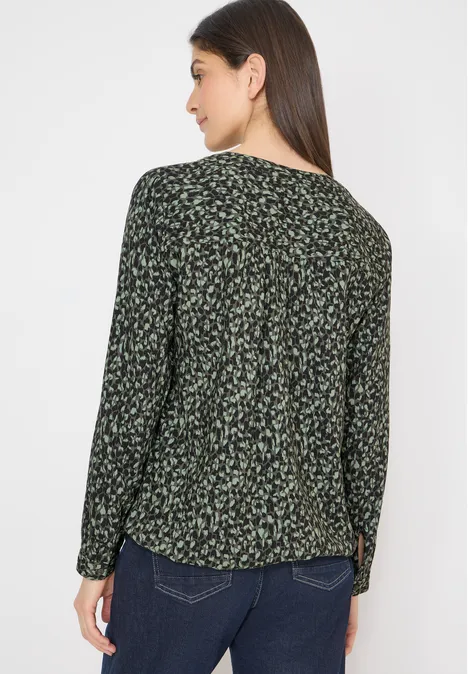 Gemusterte Bluse khaki Gemusterte Bluse khaki