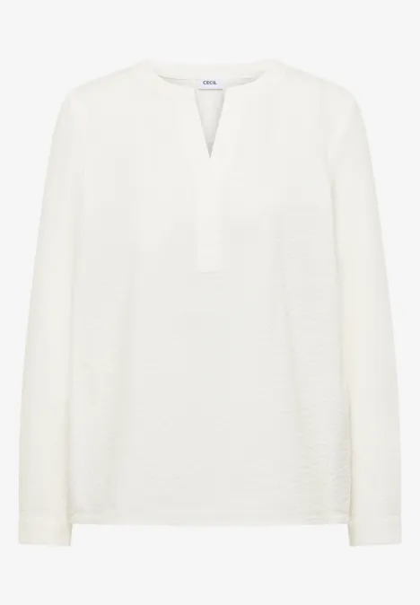 Blouse en couleur unie vanilla white