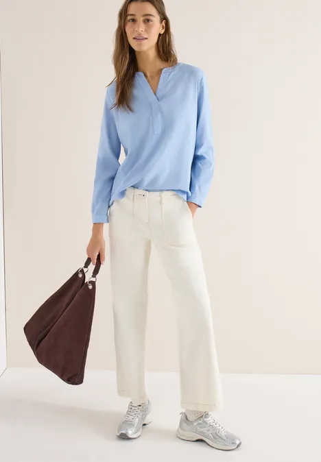Blouse en couleur unie cloud blue