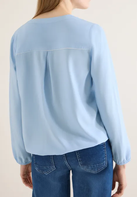 Bluse in Unifarbe light sky blue Bluse in Unifarbe light sky blue