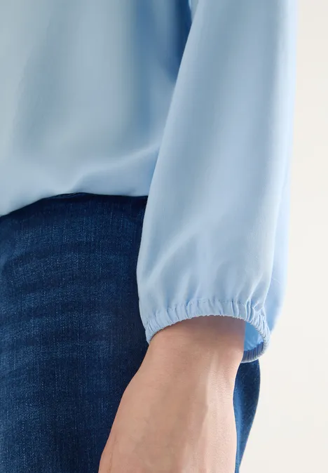 Bluse in Unifarbe light sky blue Bluse in Unifarbe light sky blue