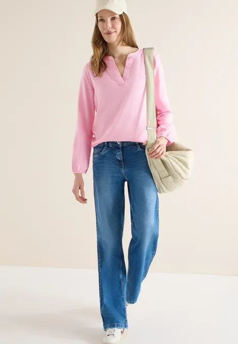 Bluse in Unifarbe light blush rose Bluse in Unifarbe light blush rose