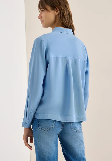 Colored Denim Bluse cloud blue