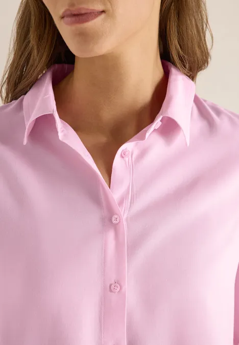 Hemdbluse in Unifarbe light blush rose Hemdbluse in Unifarbe light blush rose