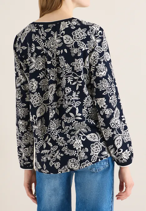 Gemusterte Bluse universal blue Gemusterte Bluse universal blue