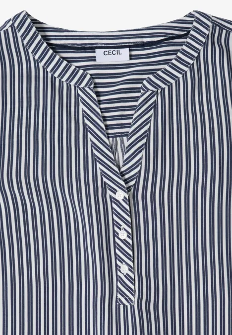 3/4-Arm Bluse mit Streifenmuster universal blue