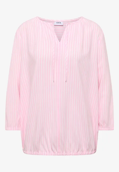 3/4-Arm Bluse mit Streifenmuster light blush rose