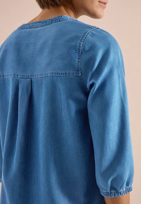 3/4-Arm Tunika im Denim-Look mid blue wash 3/4-Arm Tunika im Denim-Look mid blue wash